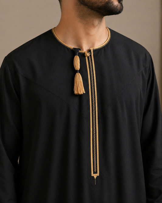 Black And Gold Omani Design