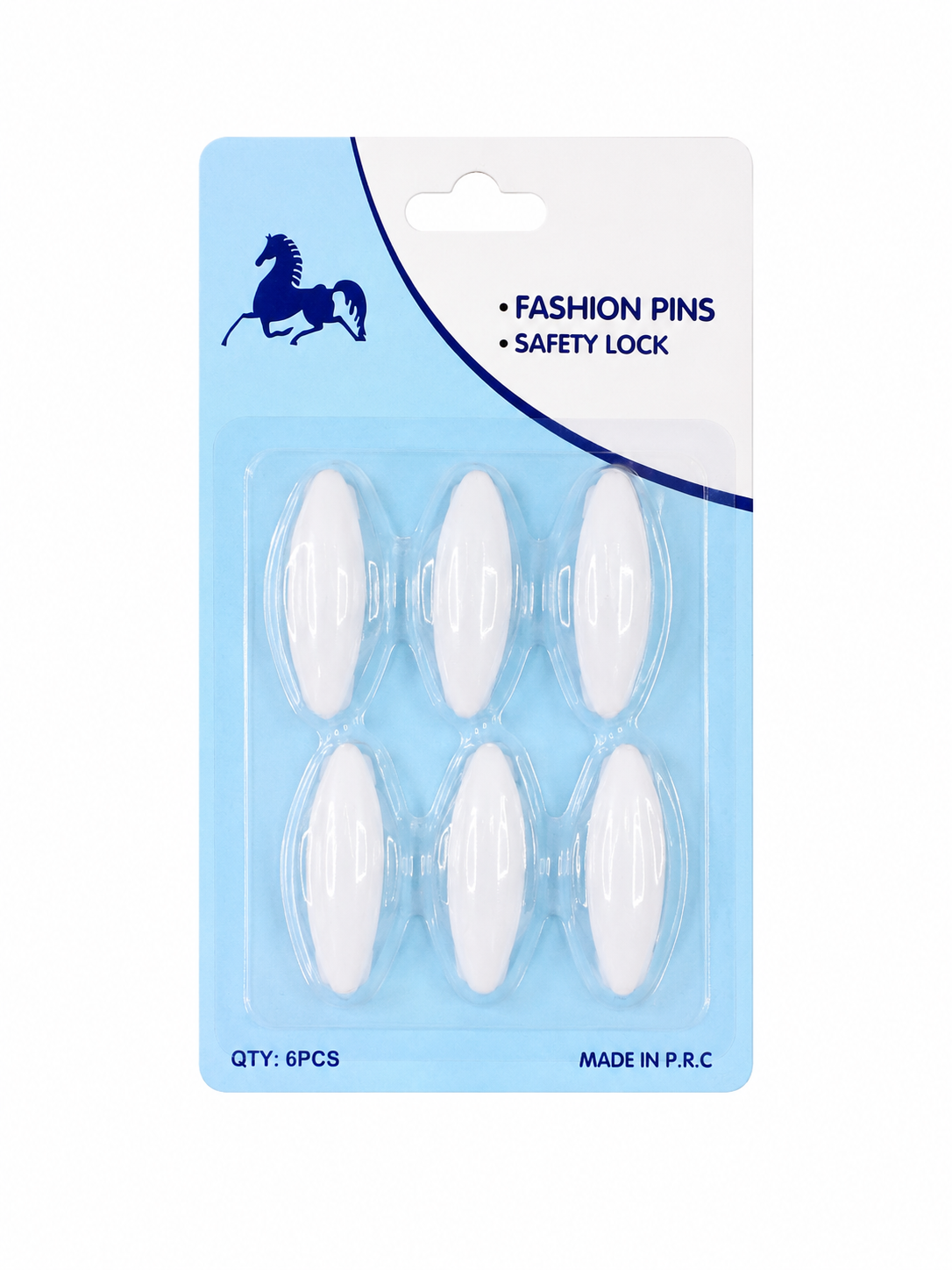 White Hijab Safety Pin