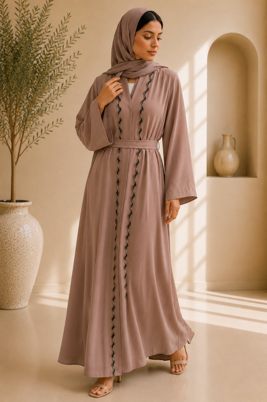 Beige Umbrella Abaya