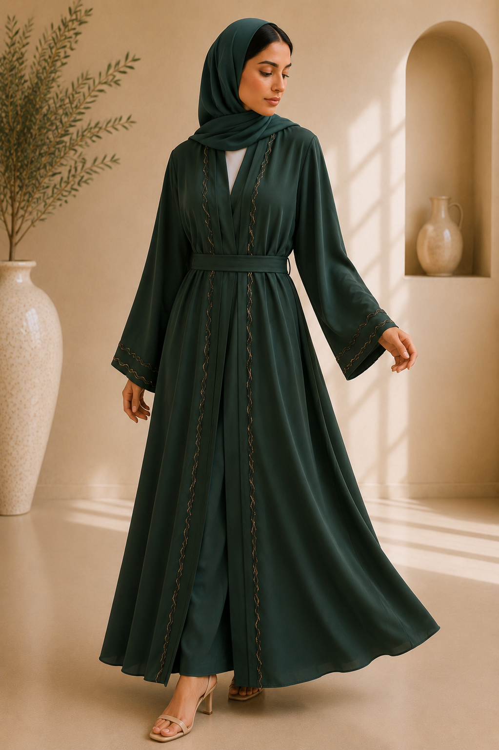 Green Umbrella Abaya
