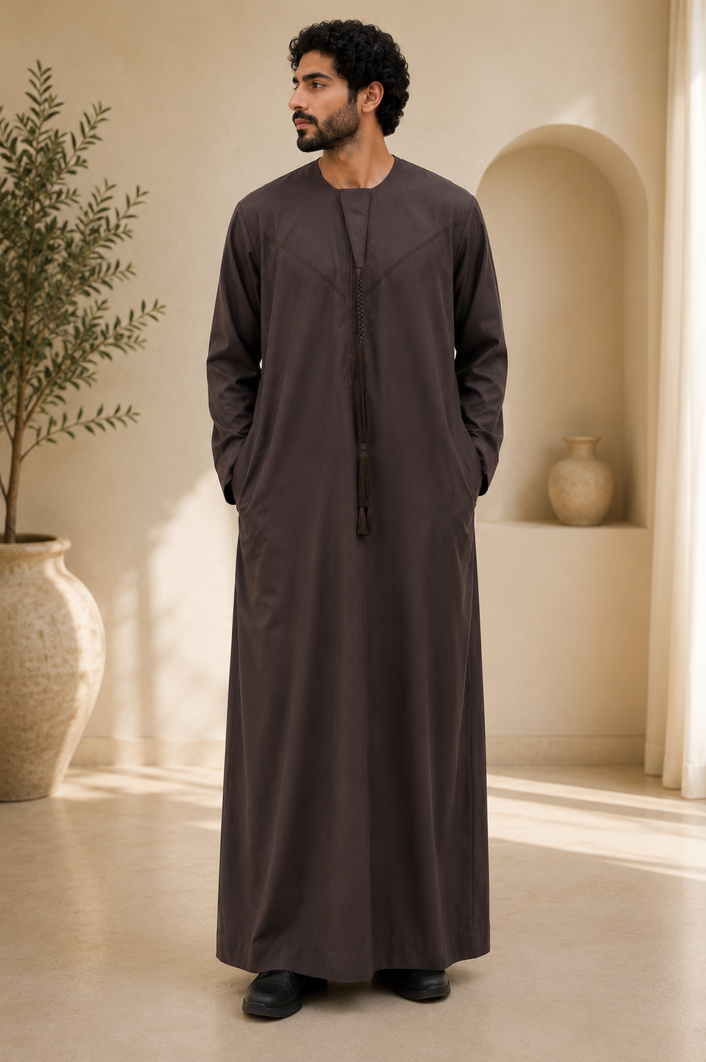 Emirati Thobe Brown