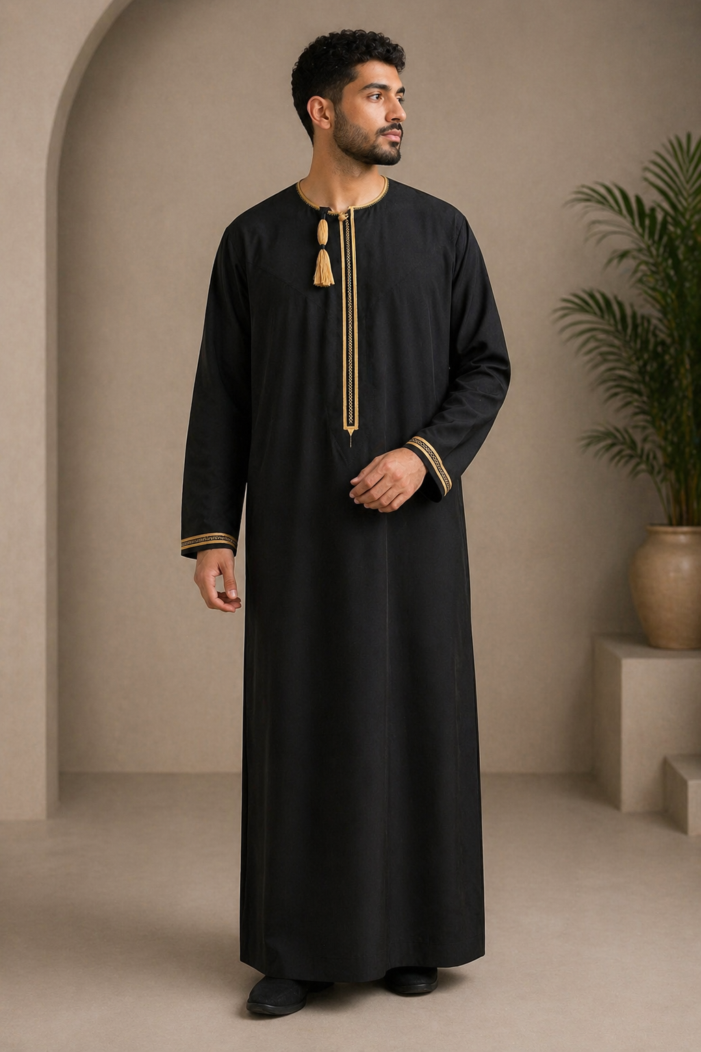 Black And Gold Omani Design