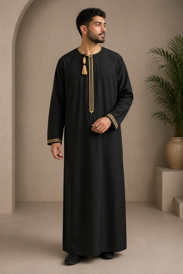 Black And Gold Omani Design