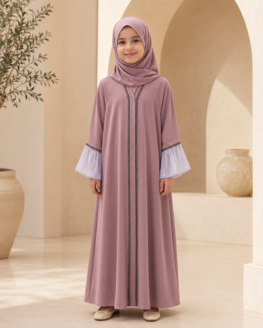 Pink Kids Abaya