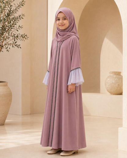 Pink Kids Abaya