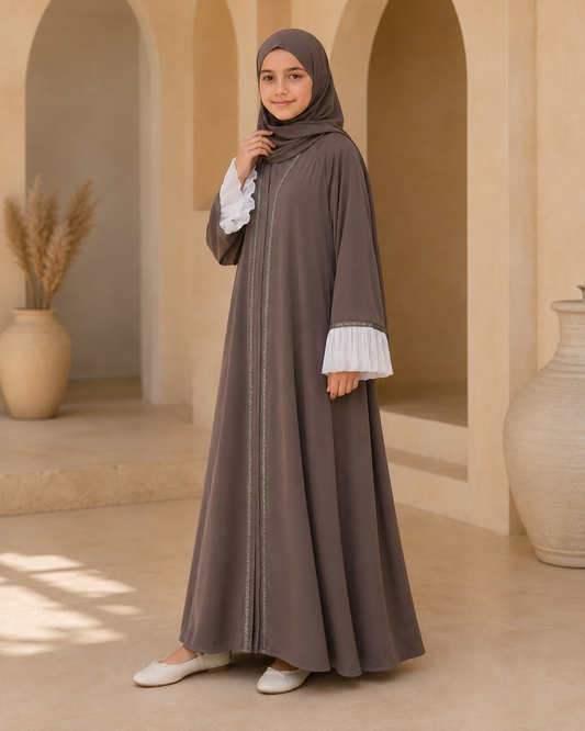 Brown Kids Abaya