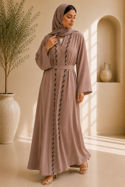 Beige Umbrella Abaya