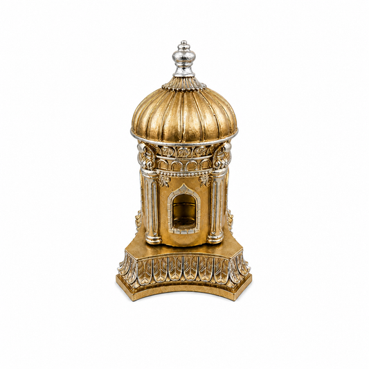 Mosque Brown And silver Bakhoor Burner