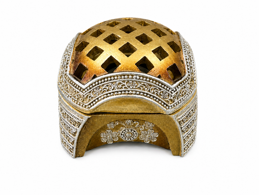 Mesh Gold and silver Bakhoor Burner