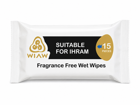 Fragrance-Free Wet Wipes for Hajj & Umrah – Ihram-Friendly, Alcohol-Free