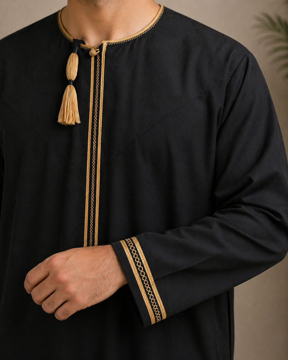Black And Gold Omani Design