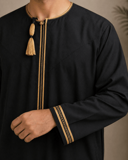 Black And Gold Omani Design - Adhkar