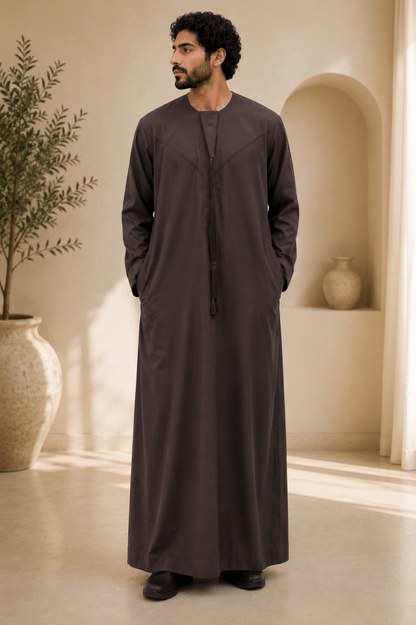 Emirati Thobe Brown - Adhkar