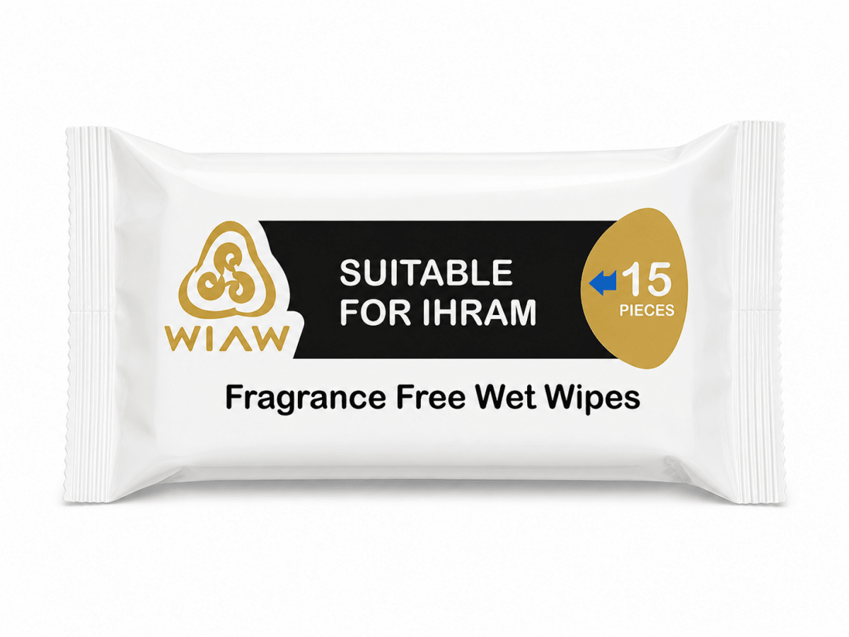 Fragrance-Free Wet Wipes for Hajj & Umrah – Ihram-Friendly, Alcohol-Free - Adhkar