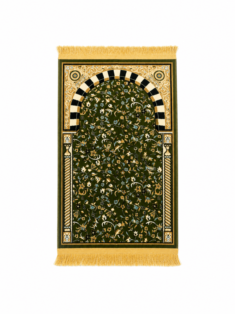Green Madinah Inspired Prayer Mat Mada - Adhkar