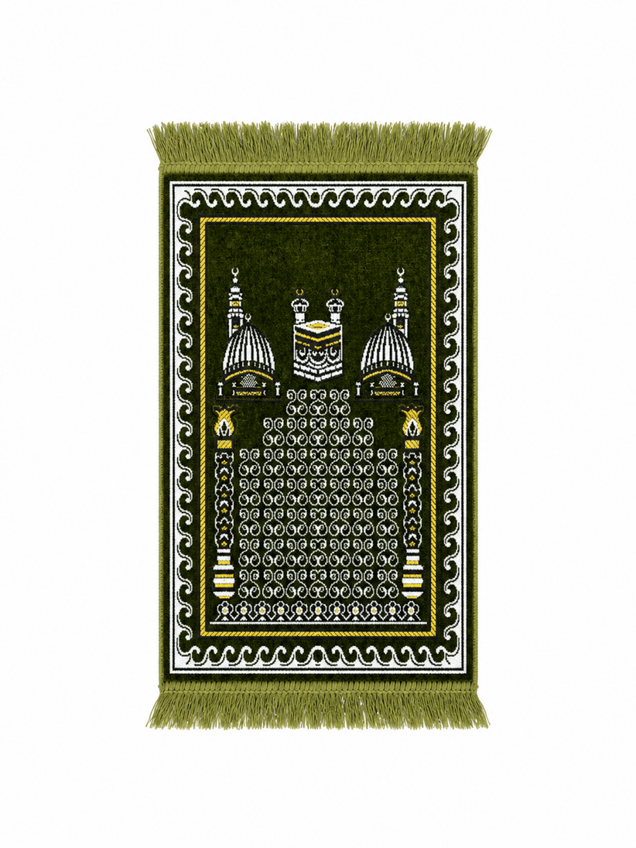 kids Green Prayer Mat - Adhkar