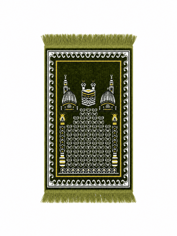kids Green Prayer Mat - Adhkar