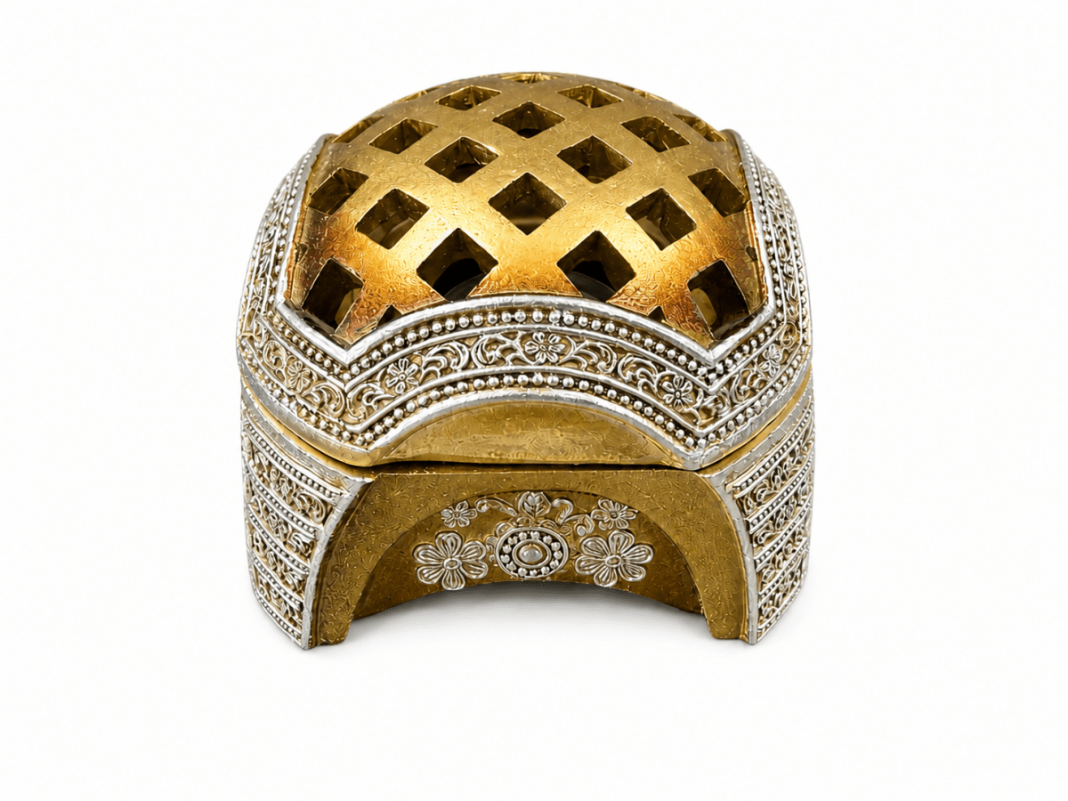 Mesh Gold and silver Bakhoor Burner - Adhkar