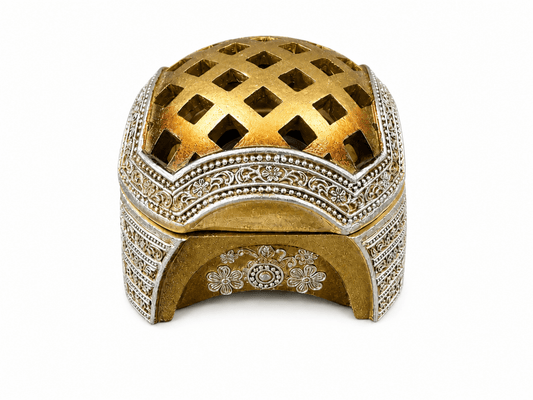 Mesh Gold and silver Bakhoor Burner - Adhkar