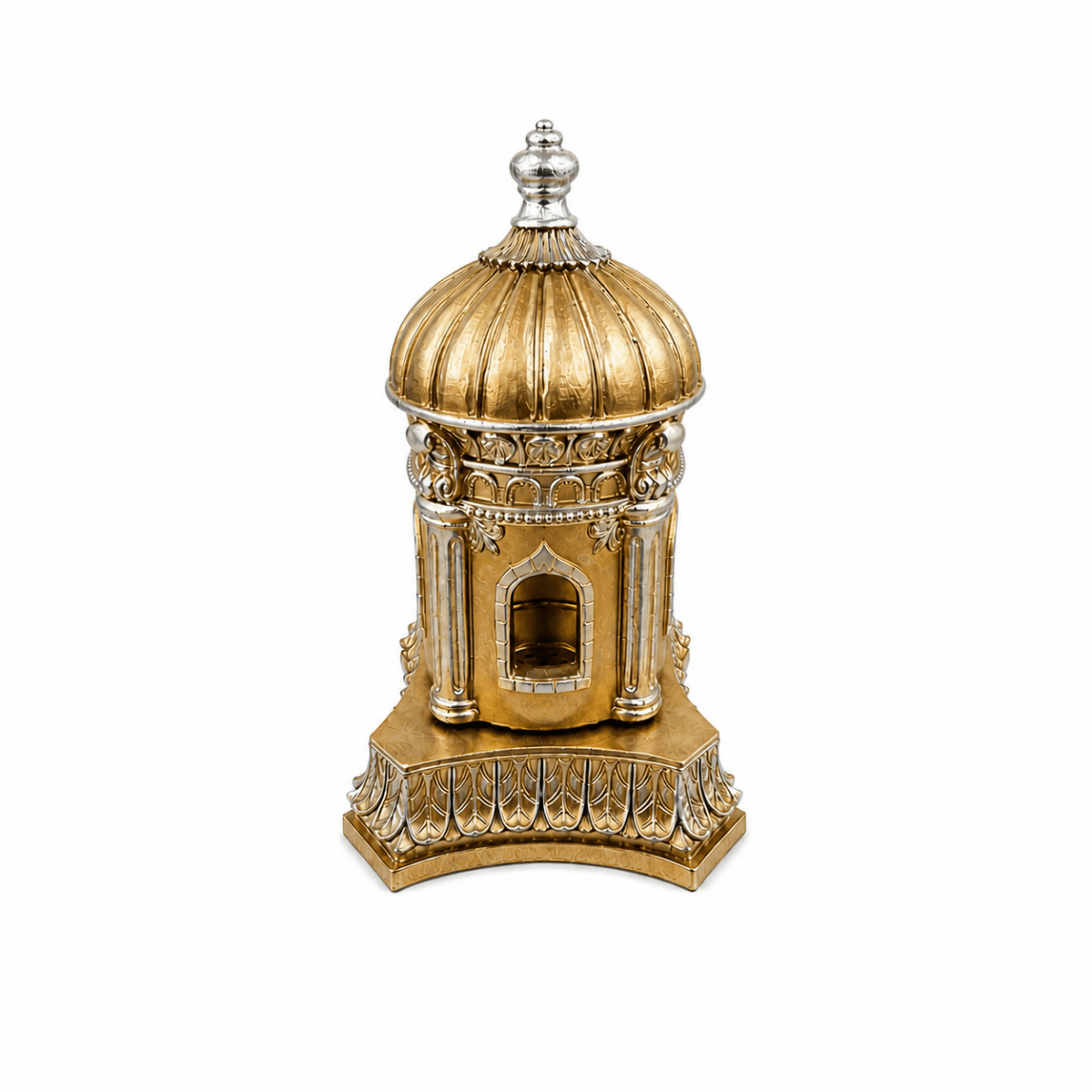 Mosque Brown And silver Bakhoor Burner - Adhkar