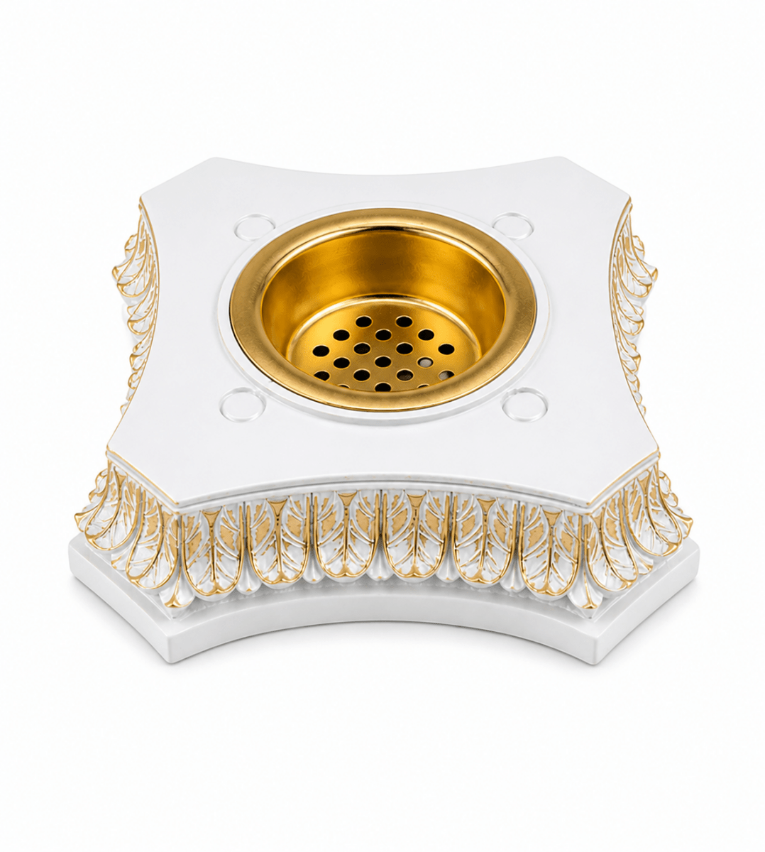 Mosque White And Gold Bakhoor Burner - Adhkar