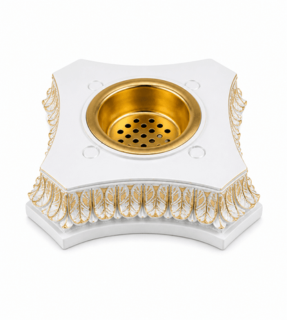 Mosque White And Gold Bakhoor Burner - Adhkar