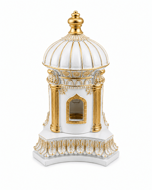 Mosque White And Gold Bakhoor Burner - Adhkar