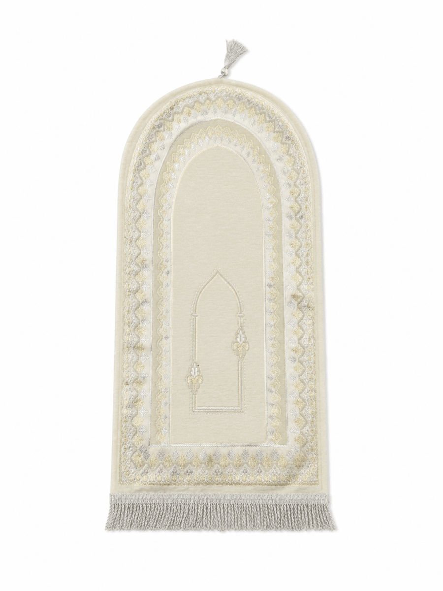 Pastel Cream Kids Prayer Mat - Adhkar