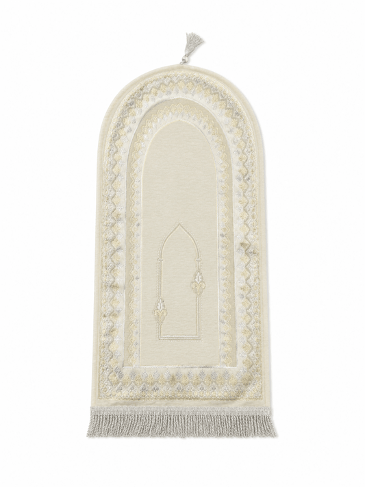 Pastel Cream Kids Prayer Mat - Adhkar
