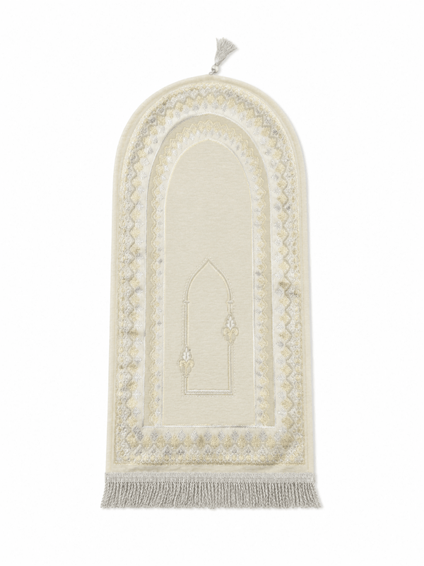 Pastel Cream Kids Prayer Mat - Adhkar